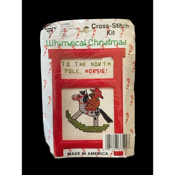 VINTAGE CHRISTMAS CROSS STITCH KITS - LOT OF 3 - Picture 6 of 7